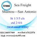 Shantou Puerto de carga marítima de envío a San Antonio